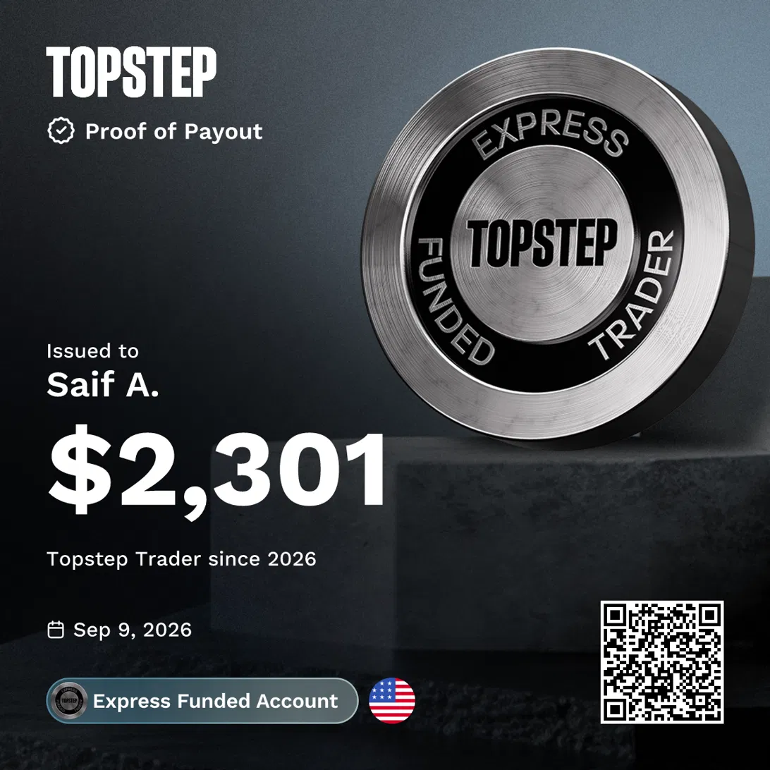 Topstep payout certificate